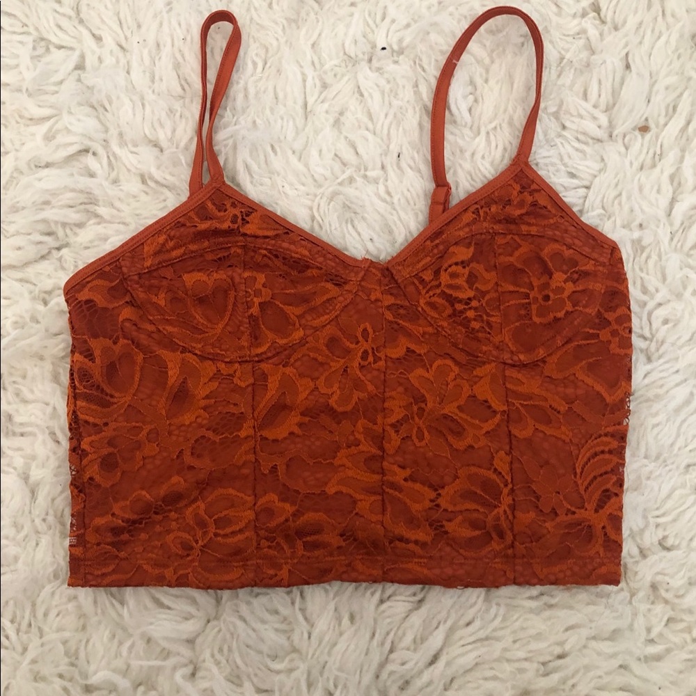 Urban Outfitters Crop Lace Tank